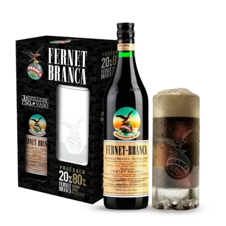 FERNET BRANCA 750 ML + VASO